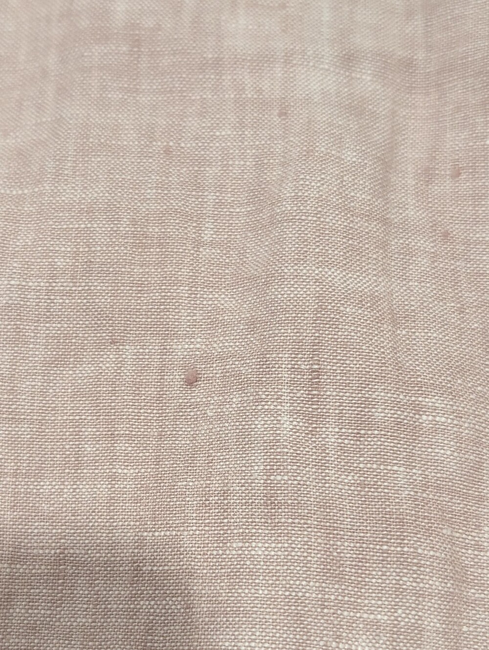 Quince | 100% European Linen Short Sleeve Popover Top In Vintage Pink Chambray - Picture 15 of 15